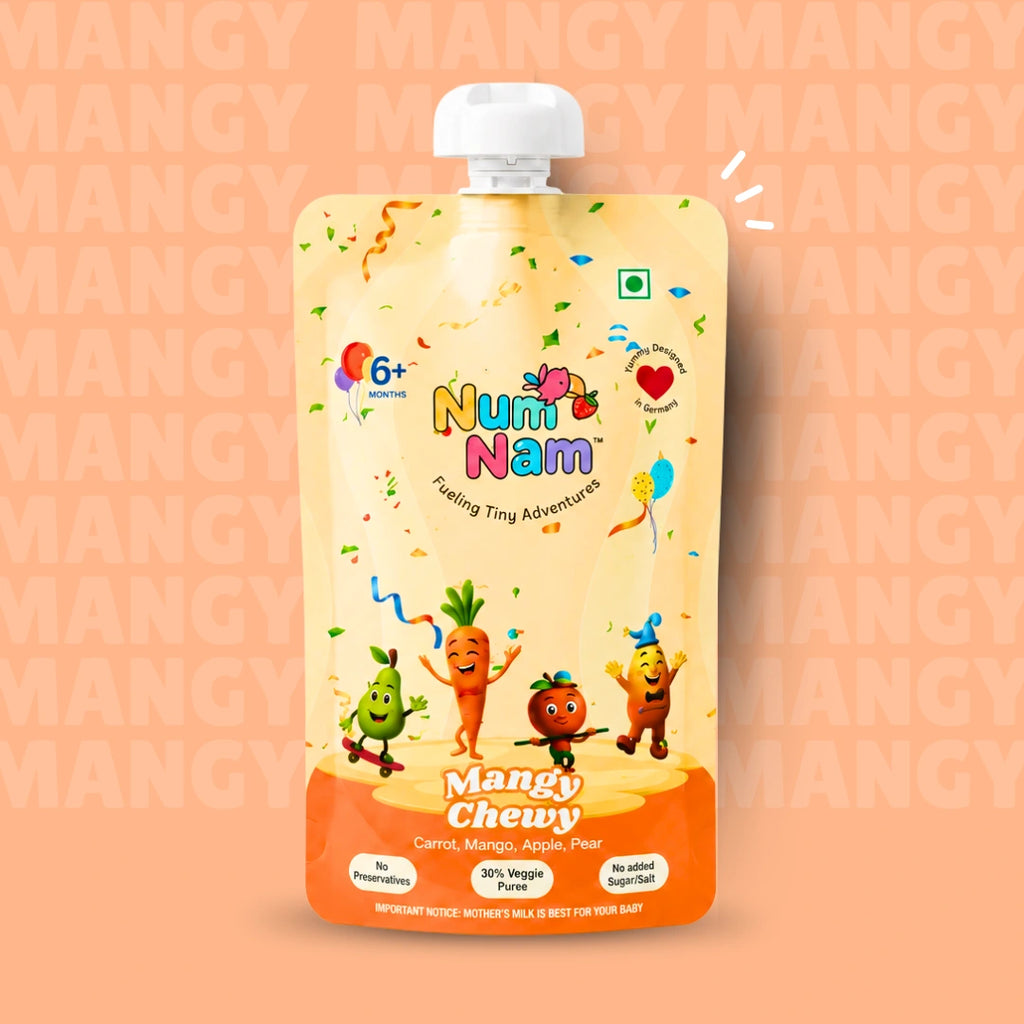 Mangy Chewy – Mango, Carrot & Apple Puree