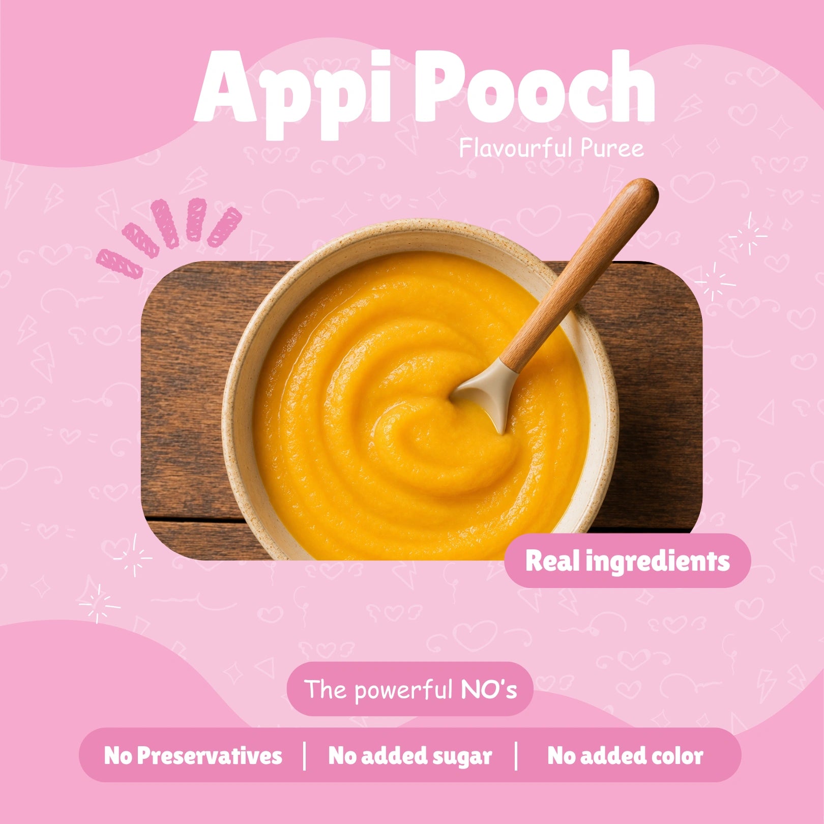 Appi Pooch – Pumpkin, Apple, Pear & Mango Puree