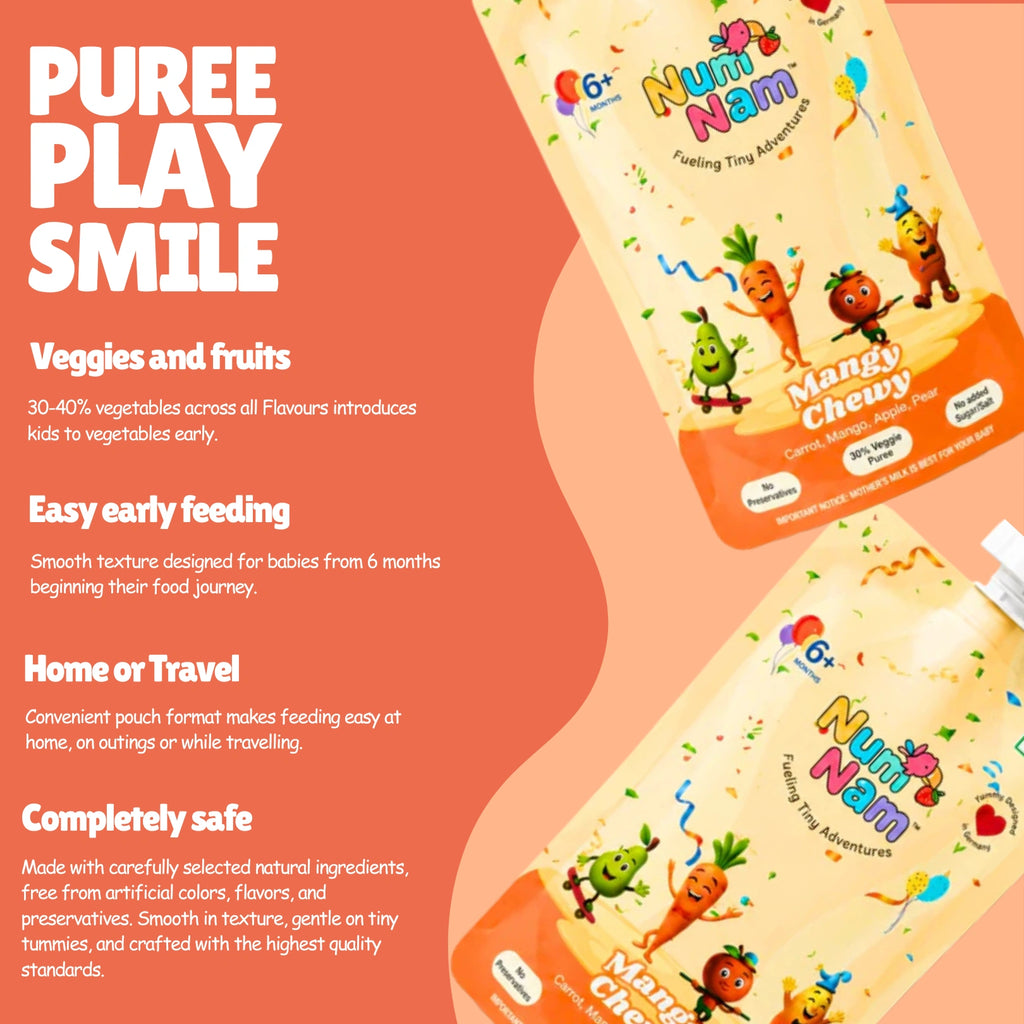Mangy Chewy – Mango, Carrot & Apple Puree