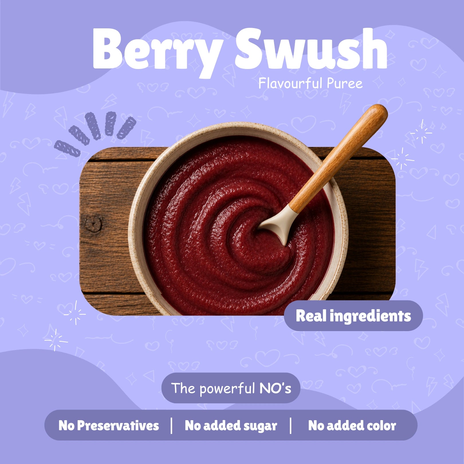 Berry Swush – Blueberry, Beetroot & Apple Puree