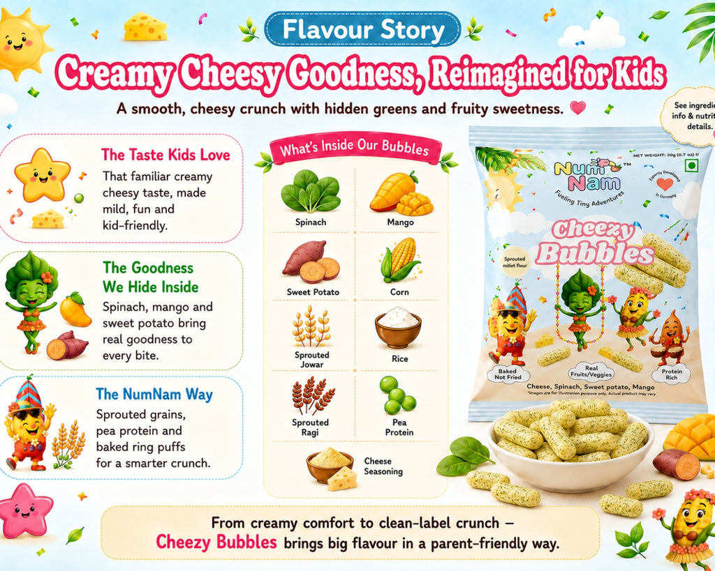 cheezy bubbles flavour story