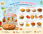 An image with the puffs of tomaty pumpos and its ingredients